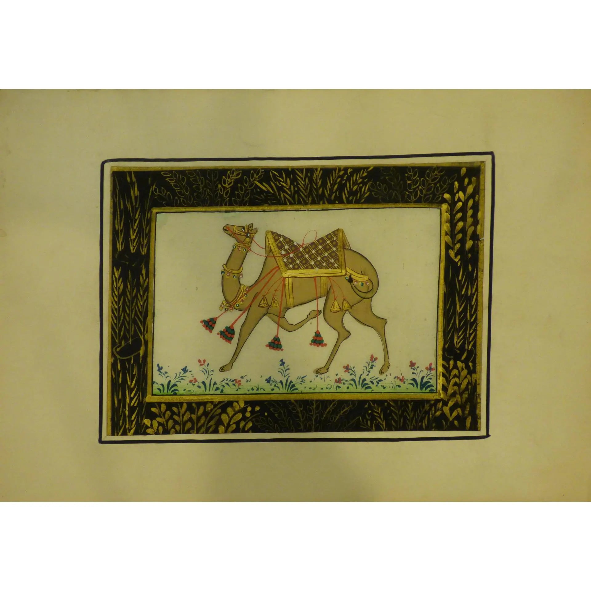 Indian Watercolor Painting Said Ramil Canvas Ready To Hang For Home Wall Art Decoration 12" X 9" Abcp-226